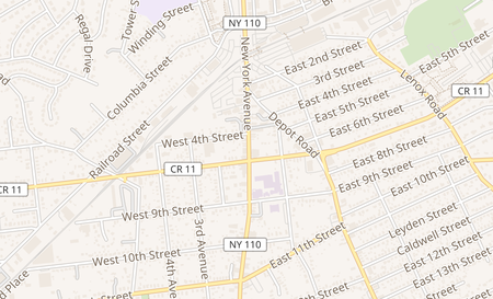 map of 1405 New York Avenue Huntington Station, NY 11746