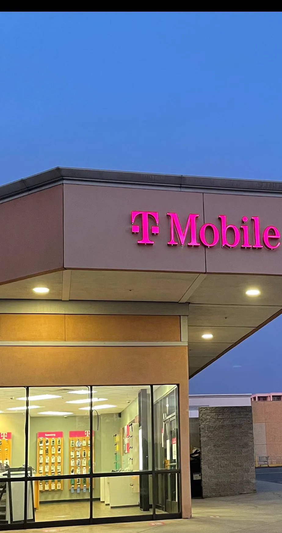 Exterior photo of T-Mobile store at Grossmont Center Dr & Healthcare Dr, La Mesa, CA 