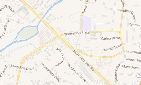 map of 1128 Murfreesboro Pike Nashville, TN 37217