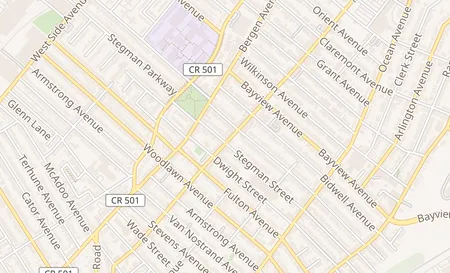 map of 196 Martin Luther King Jr Dr Jersey City, NJ 07305