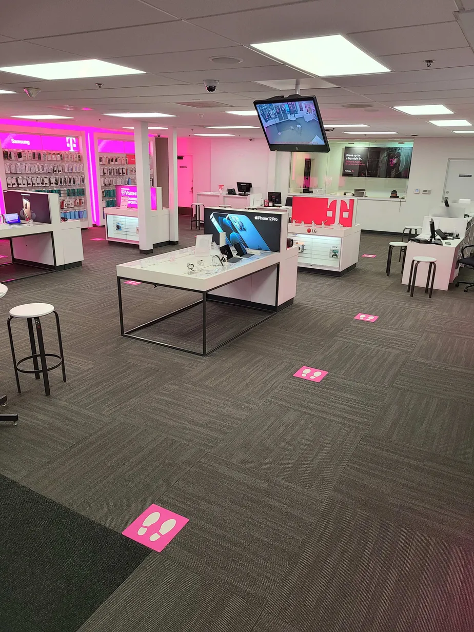 Interior photo of T-Mobile Store at Golf Rd & Algonquin Rd, Rolling Meadows, IL