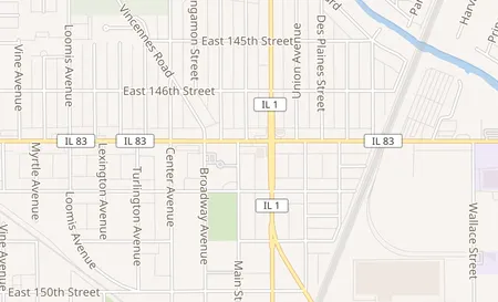 map of 238 E. 147th Street Harvey, IL 60426