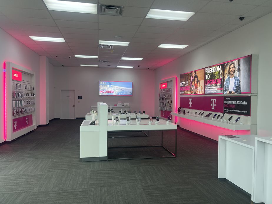 Interior photo of T-Mobile Store at Windfall Ln & Enterprise Dr, Camby, IN