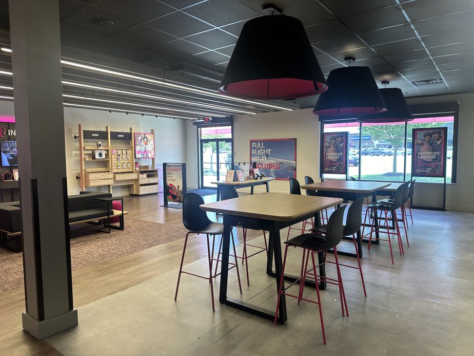 Interior photo of T-Mobile Store at Eagle Plaza, Voorhees, NJ