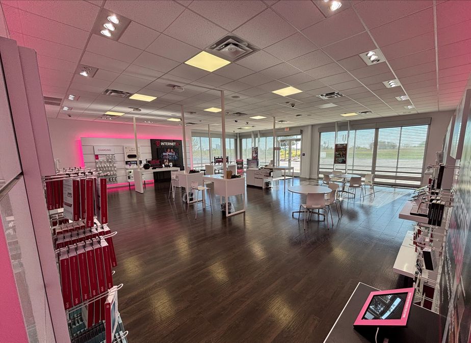 Interior photo of T-Mobile Store at Gattis School, Hutto, TX
