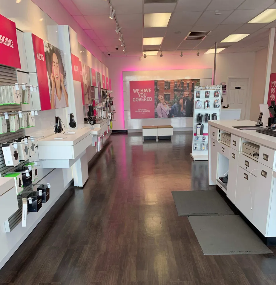 Interior photo of T-Mobile Store at Fm 2100 Rd & Springfield Blvd, Crosby, TX
