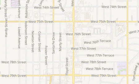 map of 7620 Metcalf Avenue Ste. A Overland Park, KS 66204