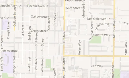 map of 741 East Street Woodland, CA 95776