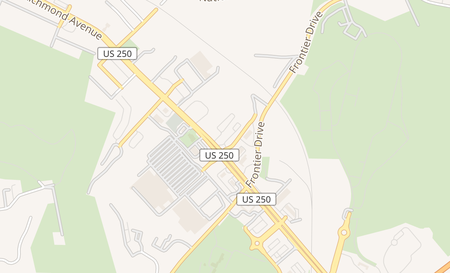 map of 1027 Richmond Ave Staunton, VA 24401