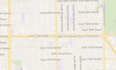 map of 2000 East 71st Street Chicago, IL 60649