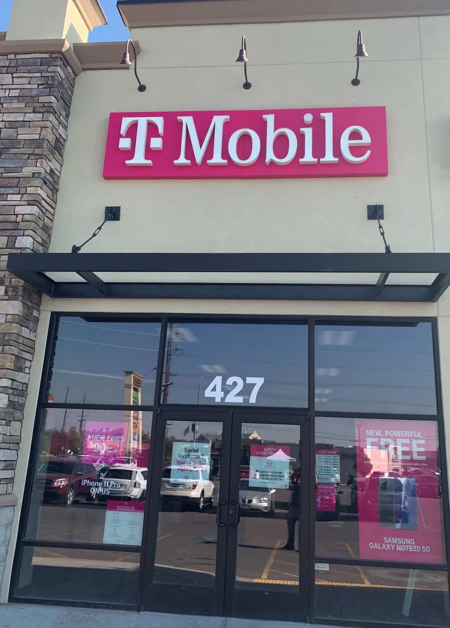 Exterior photo of T-Mobile store at S Utah Ave & Simplot Cir, Idaho Falls, ID