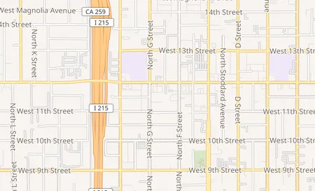 map of 685 W Base Line St Ste H San Bernardino, CA 92410