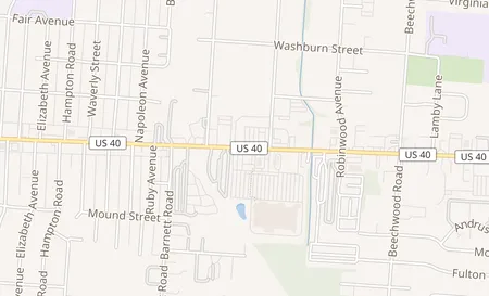 map of 3595 E. Main St Whitehall, OH 43213