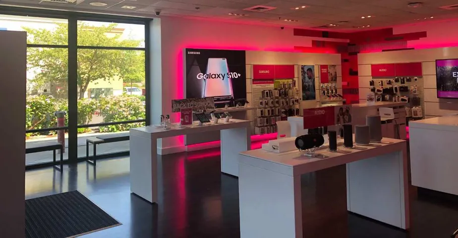 Interior photo of T-Mobile Store at 4th & James Street, Kent, WA