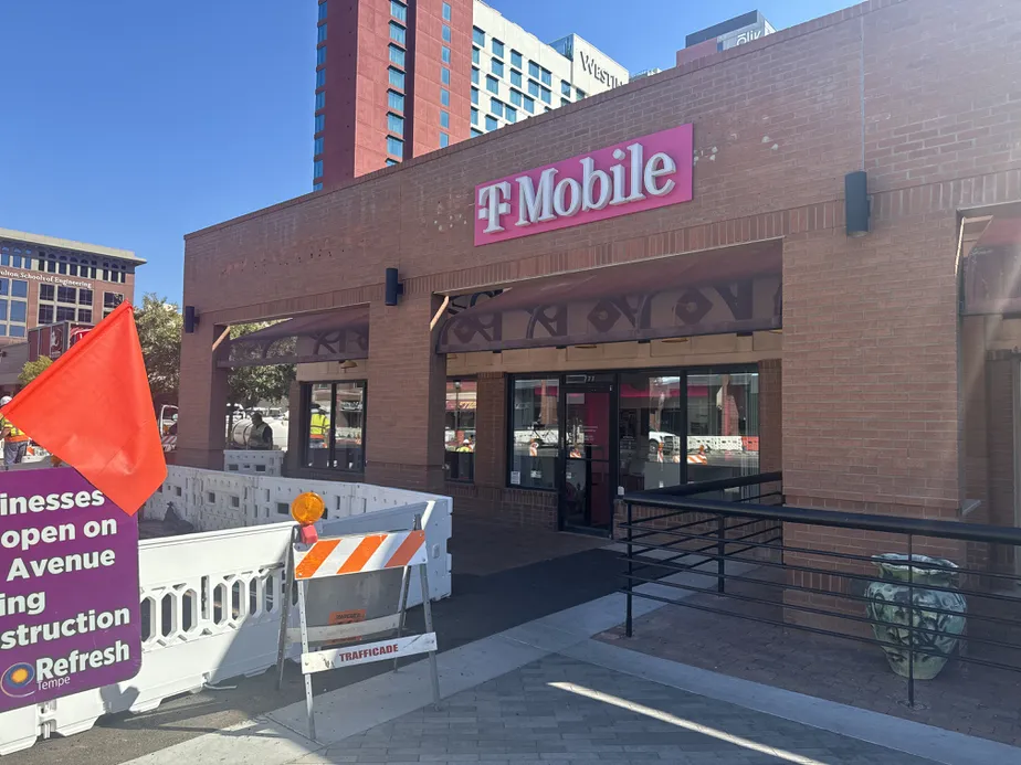  Exterior photo of T-Mobile Store at S Mill Ave & W University Dr, Tempe, AZ 