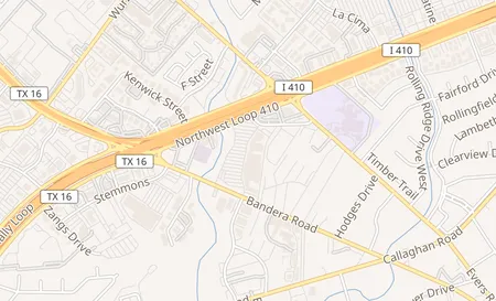 map of 5601 Bandera Rd San Antonio, TX 78238