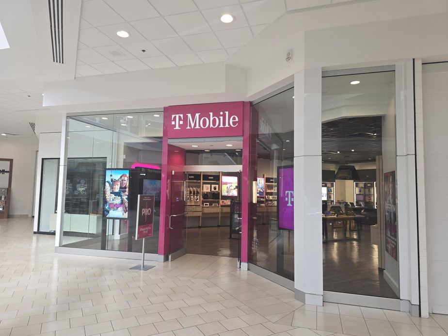 Exterior photo of T-Mobile Store at Pheasant Lane Mall-First Floor, Nashua, NH