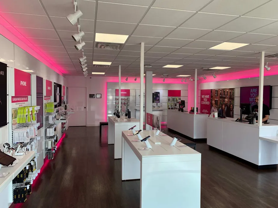 Interior photo of T-Mobile Store at North St & E Lakewood St, Nacogdoches, TX