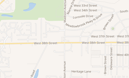 map of 3727 S Madison Ave Anderson, IN 46013