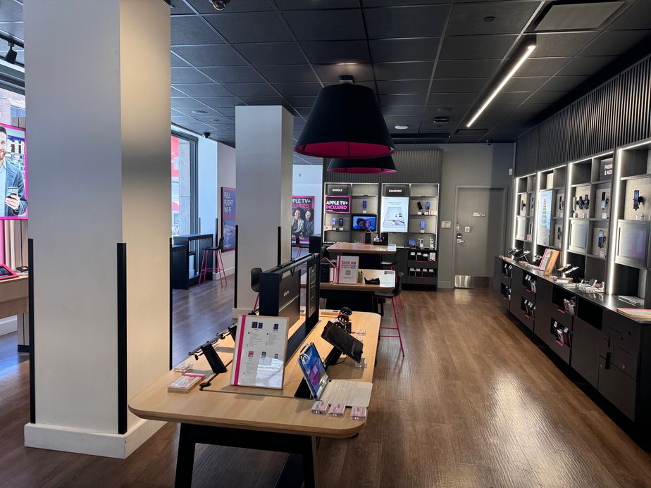 Interior photo of T-Mobile Store at Market & 3rd, San Francisco, CA
