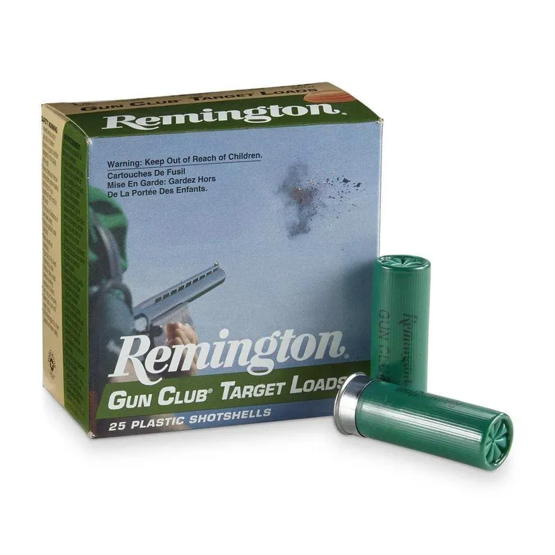 Remington Gun Club Target Load 12 Gauge, 2-3/4" 1-1/8 oz. #8 Shot, 25 Rounds 20230 - Remington