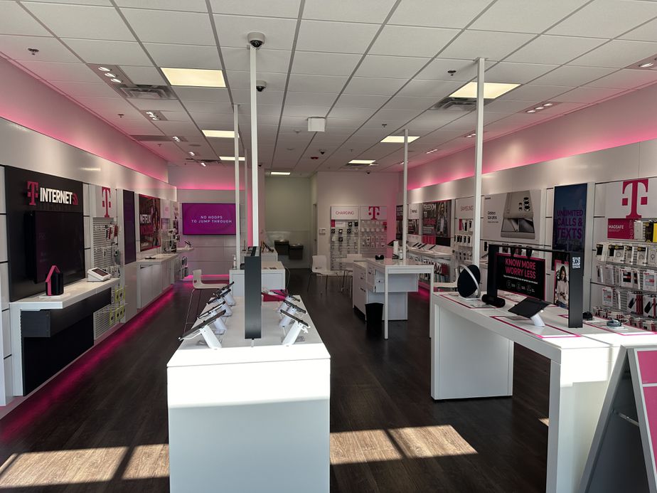 Interior photo of T-Mobile Store at The Shops at Highland Commons, Hudson, MA