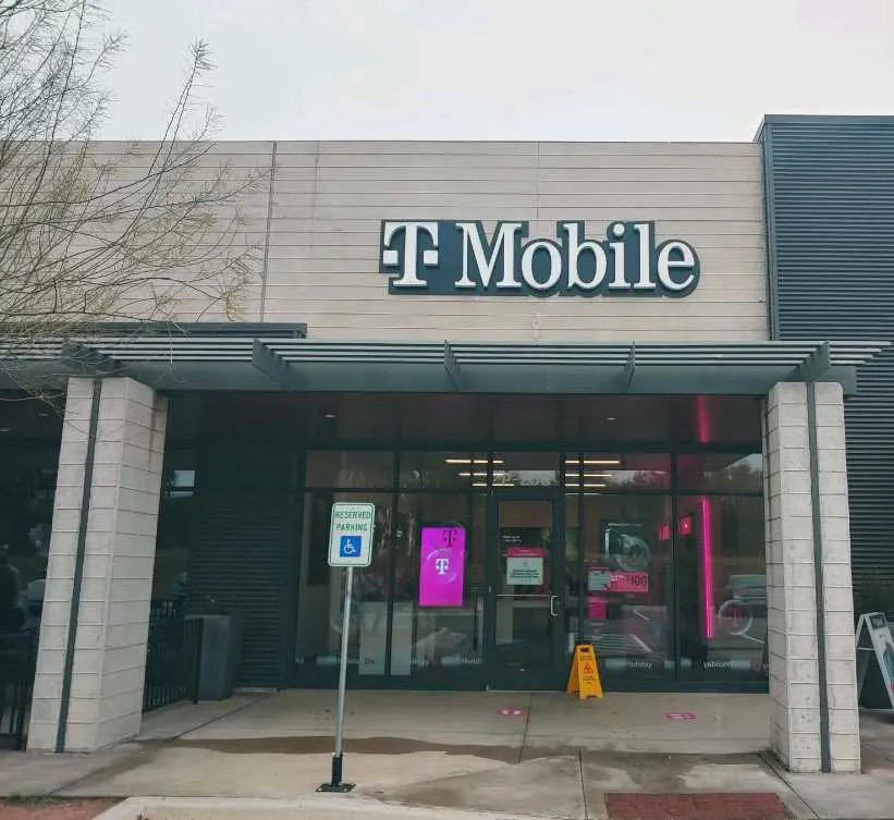 Exterior photo of T-Mobile store at Hargraves Dr & Trinity Hills Dr, Austin, TX 