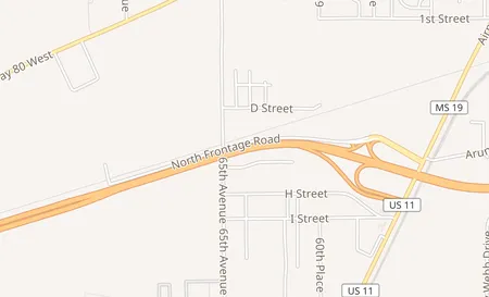 map of 1105 US Highway 80 E Ste F Pooler, GA 31322