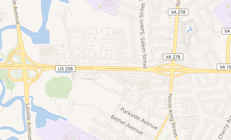 map of 63 West Mercury Blvd Hampton, VA 23669