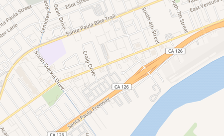 map of 110 W Harvard Blvd Suite B Santa Paula, CA 93060