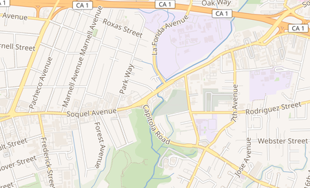 map of 926 Soquel Ave Santa Cruz, CA 95062