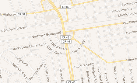 map of 51 Surrey Circle Shirley, NY 11967