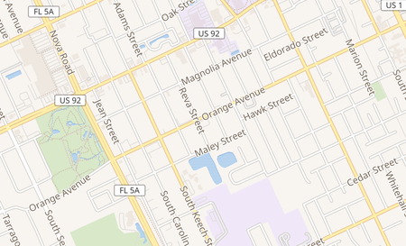 map of 847 Orange Ave Ste C Daytona Beach, FL 32114