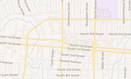 map of 3398 N. 1st St. Suite B Abilene, TX 79603