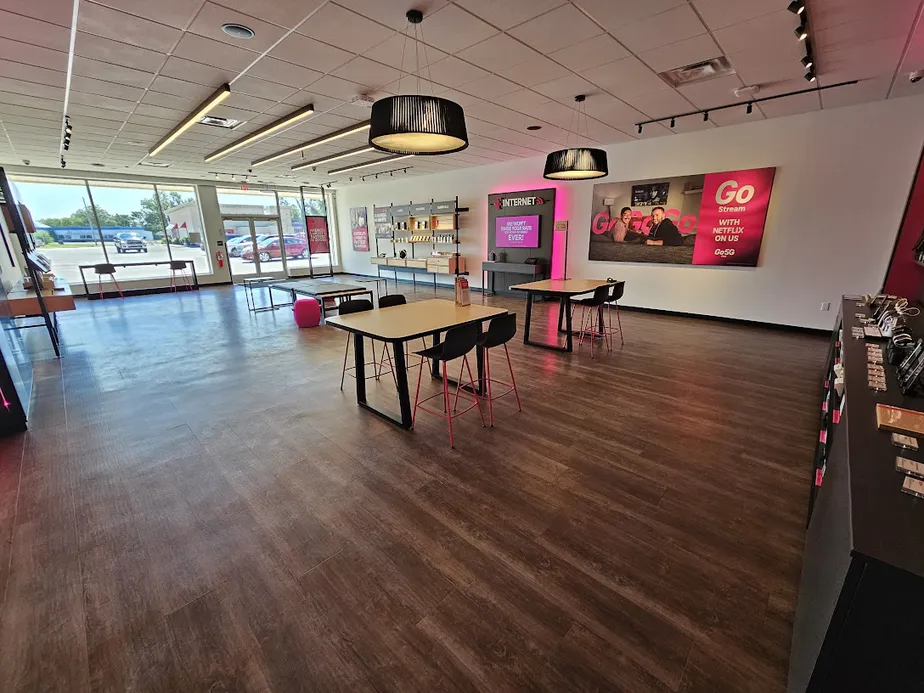 Interior photo of T-Mobile Store at Main & Fisher, Monticello, IN
