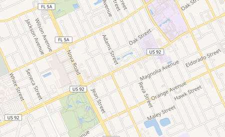 map of 918 W International Speedway Blvd Daytona Beach, FL 32114
