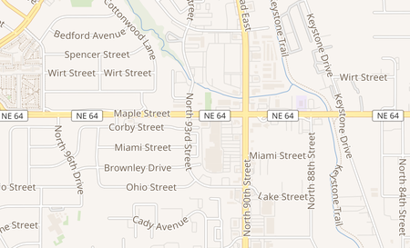 map of 9207 Maple Street Omaha, NE 68134