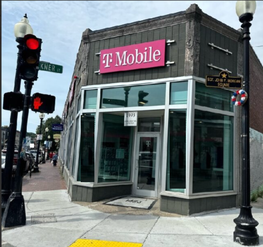 Exterior photo of T-Mobile Store at Dorchester Ave & Faulkner St, Dorchester, MA