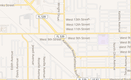 map of 1358 Ariana St Lakeland, FL 33803