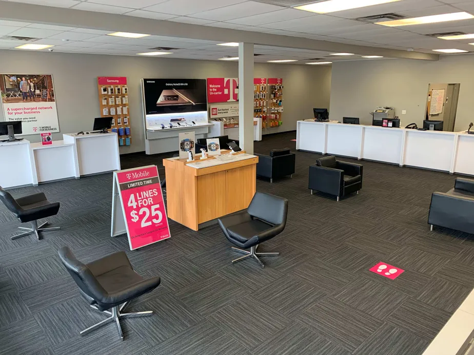 Interior photo of T-Mobile Store at Chapel Hill Rd & Arbor Place Blvd, Douglasville, GA