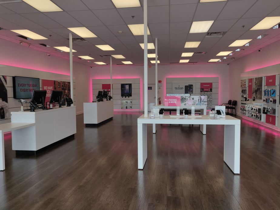 Interior photo of T-Mobile Store at Pocono Commons, Stroudsburg, PA