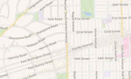map of 3222 Harlem Ave Riverside, IL 60546