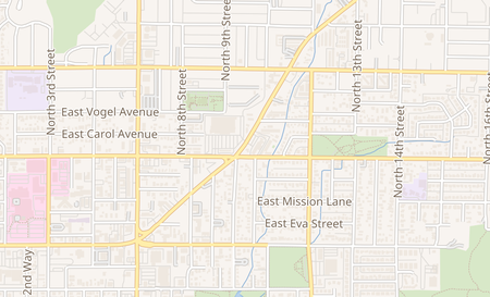 map of 9423 N Cave Creek Rd Phoenix, AZ 85020