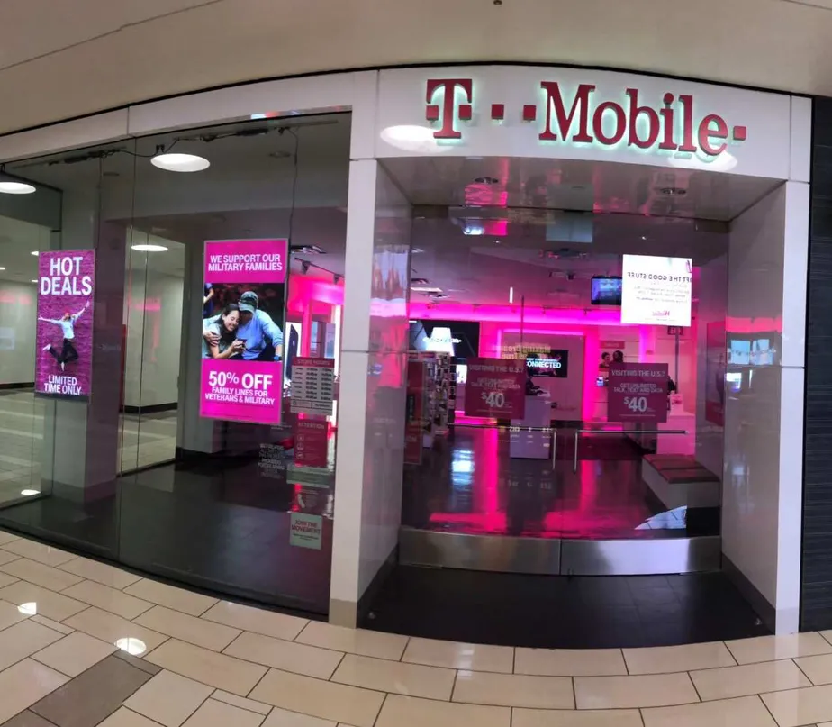 Exterior photo of T-Mobile store at Westfield Culver City Mall, Culver City, CA