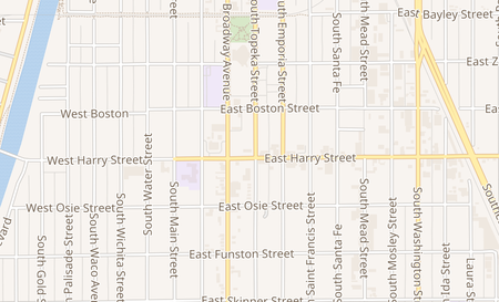map of 320 E Harry St 320 Wichita, KS 67211