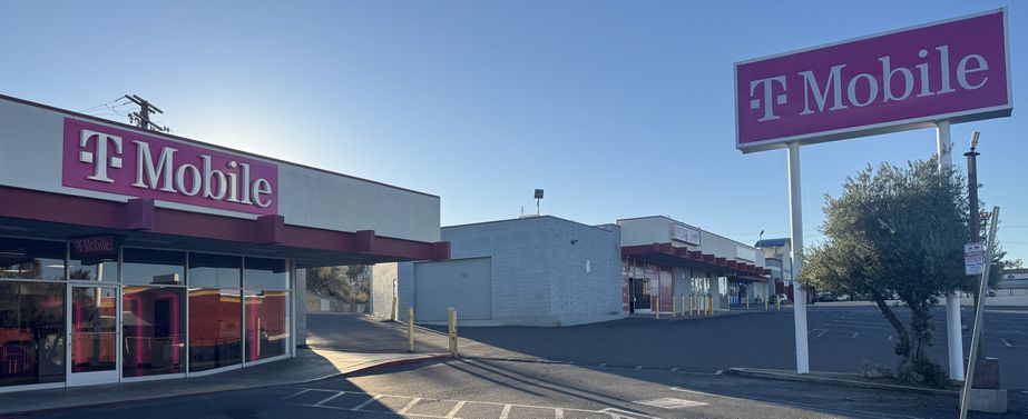  Exterior photo of T-Mobile Store at Main St & E Mountain View St, Barstow, CA 