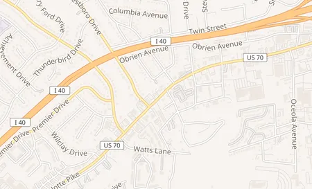 map of 6210 Charlotte Pike Suite B Nashville, TN 37209