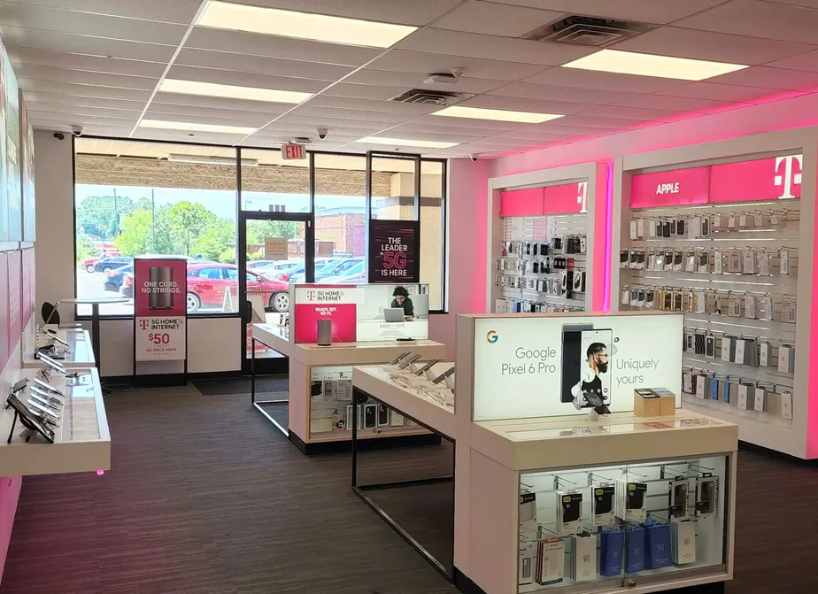 Interior photo of T-Mobile Store at Louisa - Main St, Louisa, VA