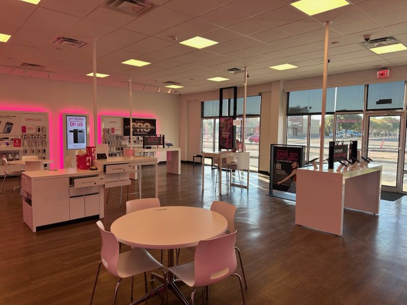 Interior photo of T-Mobile Store at 19th St & University Ave, Lubbock, TX