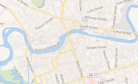 map of 87 Main St. Nashua, NH 03060